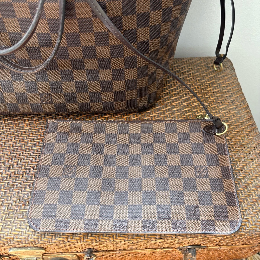 Louis Vuitton Neverfull MM Damier Brown Tote Bag - Picture 7 of 14